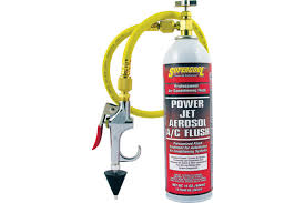 Power jet aerosol ac flush