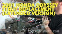 2001 honda odyssey strut replacement extended video