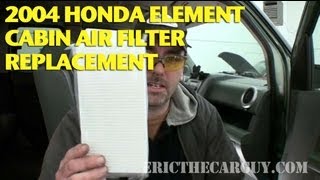 2004 Honda Element Cabin Air Filter Replacement