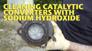 Cleaning Catalytic Converters with Sodium Hydroxide
