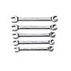5pc 6 Point Open End Flare Nut Metric Wrench Set 10 mm14 mm