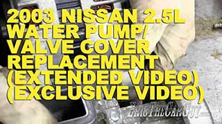 2003 Nissan 2.5L Water Pump Replacement Fixing it Forward Extended Exclusive Video