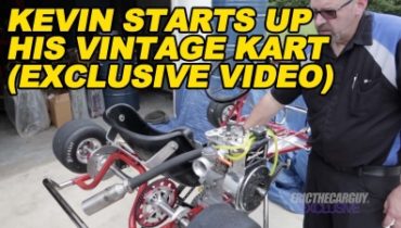 Kevin Starts Up His Vintage Kart Exclusive Video