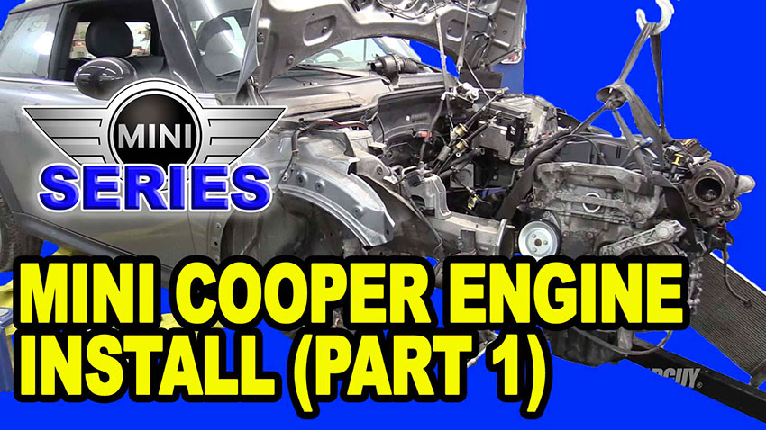Mini Cooper Engine Installation (Part 1) | EricTheCarGuy