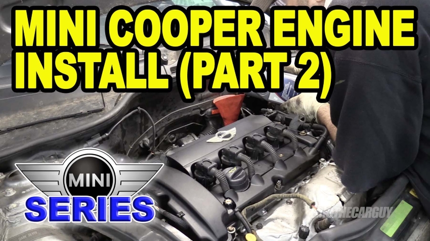 Mini Cooper Engine Installation (Part 2) | EricTheCarGuy