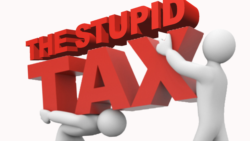 The stupid tax screen shot