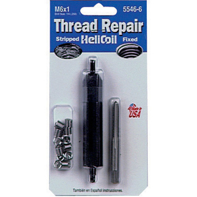 NEW 5546-6 HELICOIL THREAD REPAIR 6 MM X 1.00 12 INSERT /& TOOL COMPLETE KIT