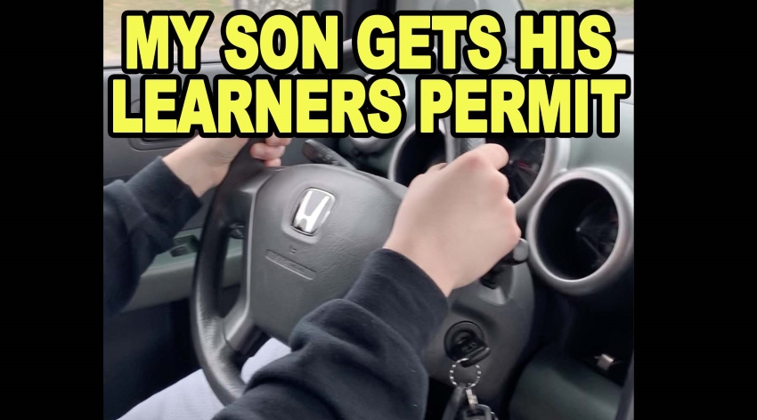 My Son Gets His Lerners Permit