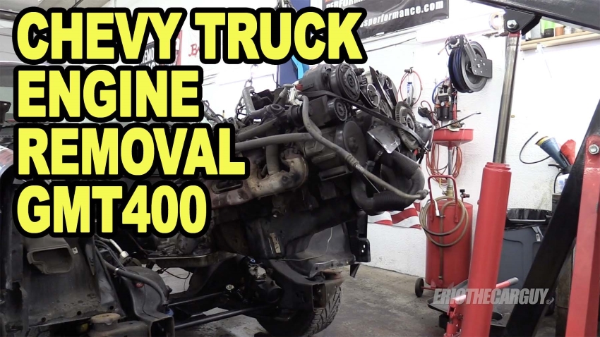 Chevy Truck Engine Removal GMT400