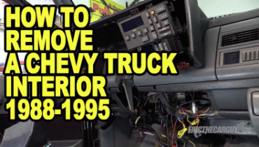 How To Remove a Chevy Truck Interior 1988 1995 ETCGDadsTruck 400